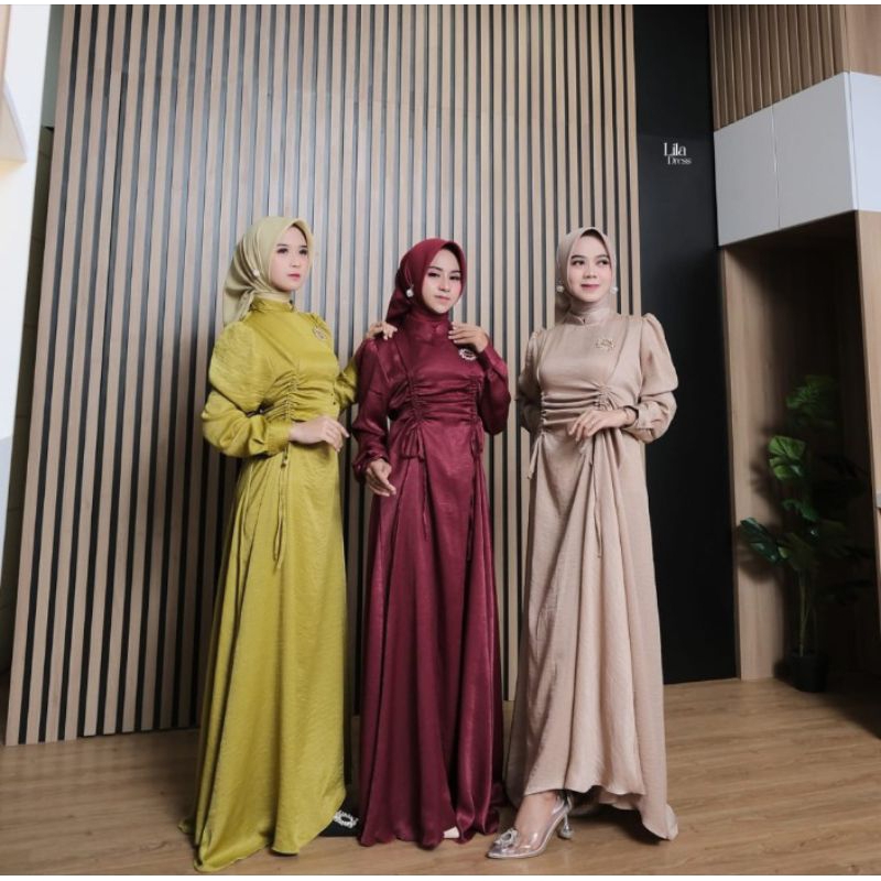MK Lila dress MK Lilura dress Rifaya dress MK Katie Dress gamis busui friendly MK Kimmy Dress gamis 