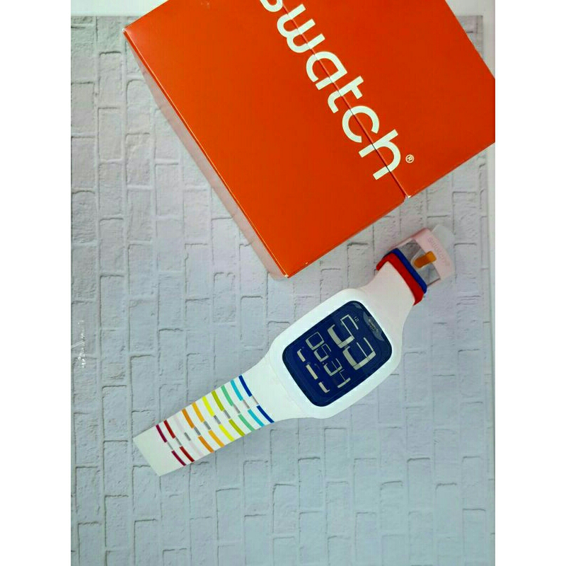 SWATCH SURW 113 digital pria/wanita garansi resmi original
