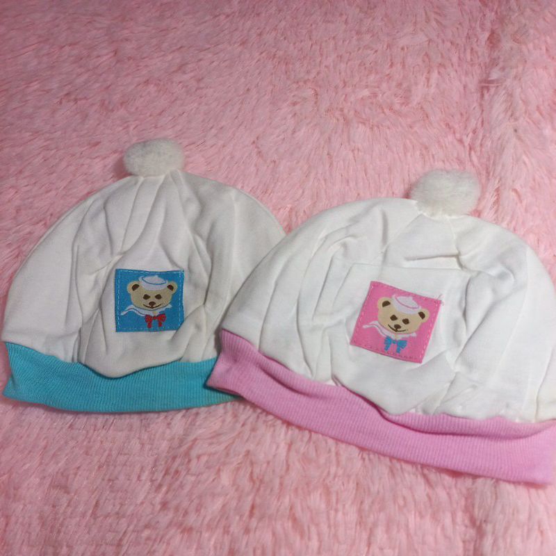 preloved topi bayi baru lahir perempuan
