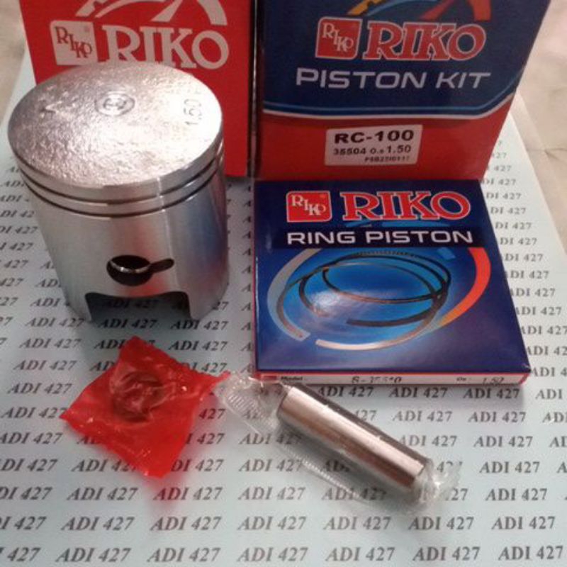 PISTON KIT SEHER SET RING SUZUKI RC100 RC 100 BRAVO JET COOLED TORNADO GX 100 OPER SIZE/OS STANDAR/2