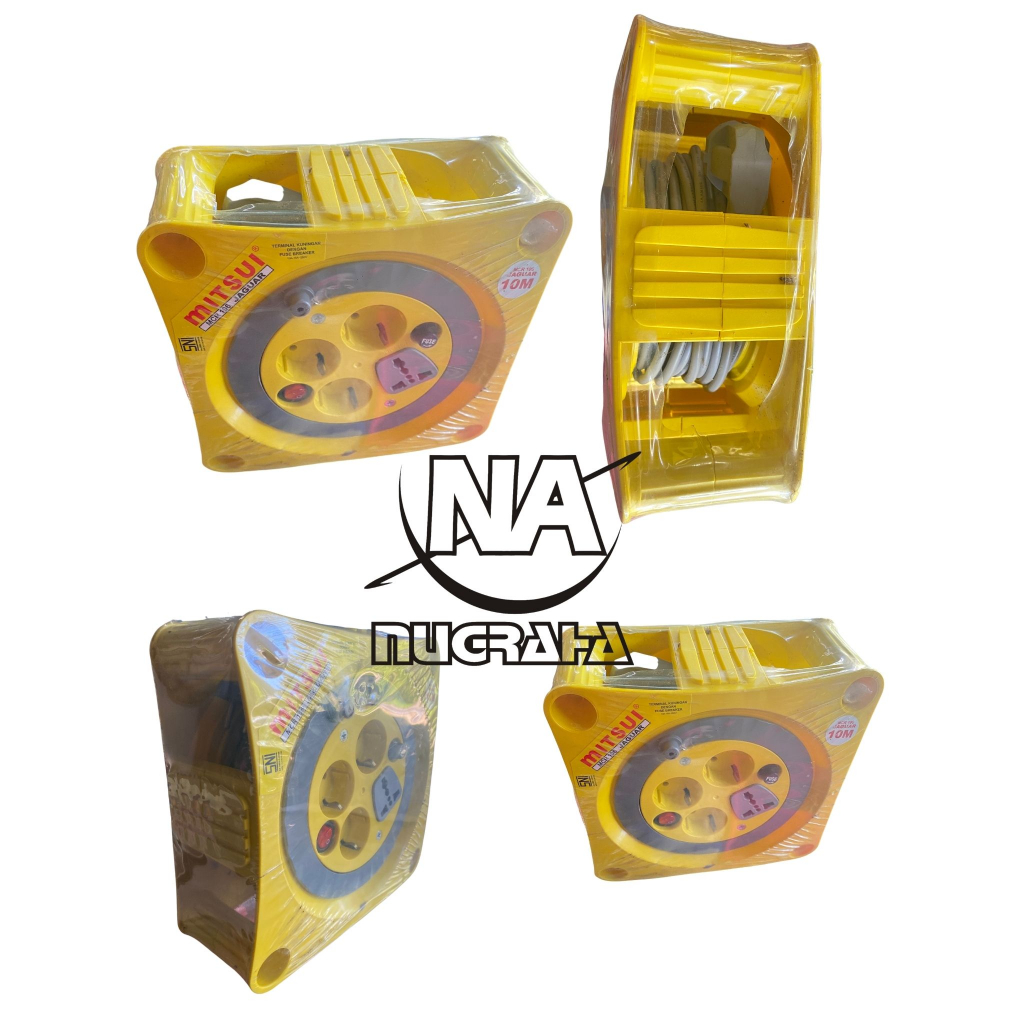 kabel roll/kabel box Mitsui 10meter + saklar MCR 106 jaguar petak