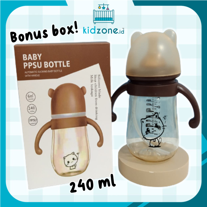 Botol Susu Bayi PPSU Ukuran 240ml / Botol Susu PPSU / Botol PPSU / Botol PPSU 240ml / Botol Susu Wid