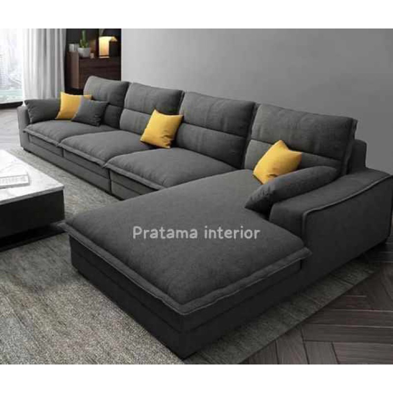 Sofa L Santai Jumbo , Sofa L Tamu , Sofa Minimalis