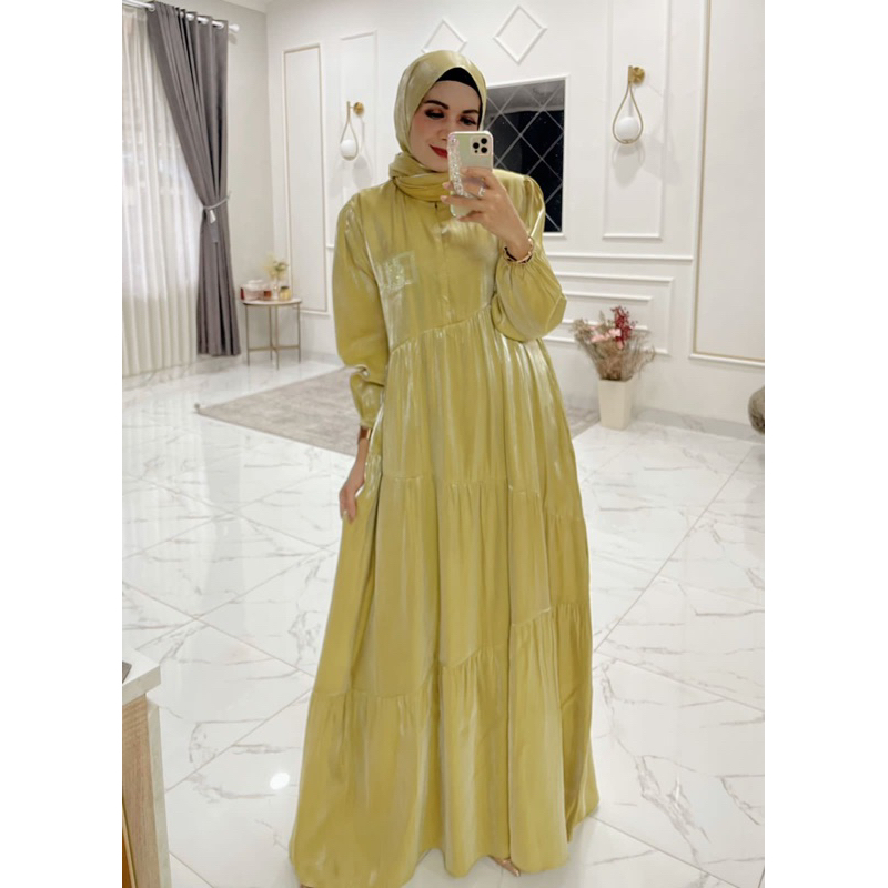 ARSYILA DRESS BY DCL PREMIUM GAMIS PESTA MUSLIMAH MEWAH SIMPLE