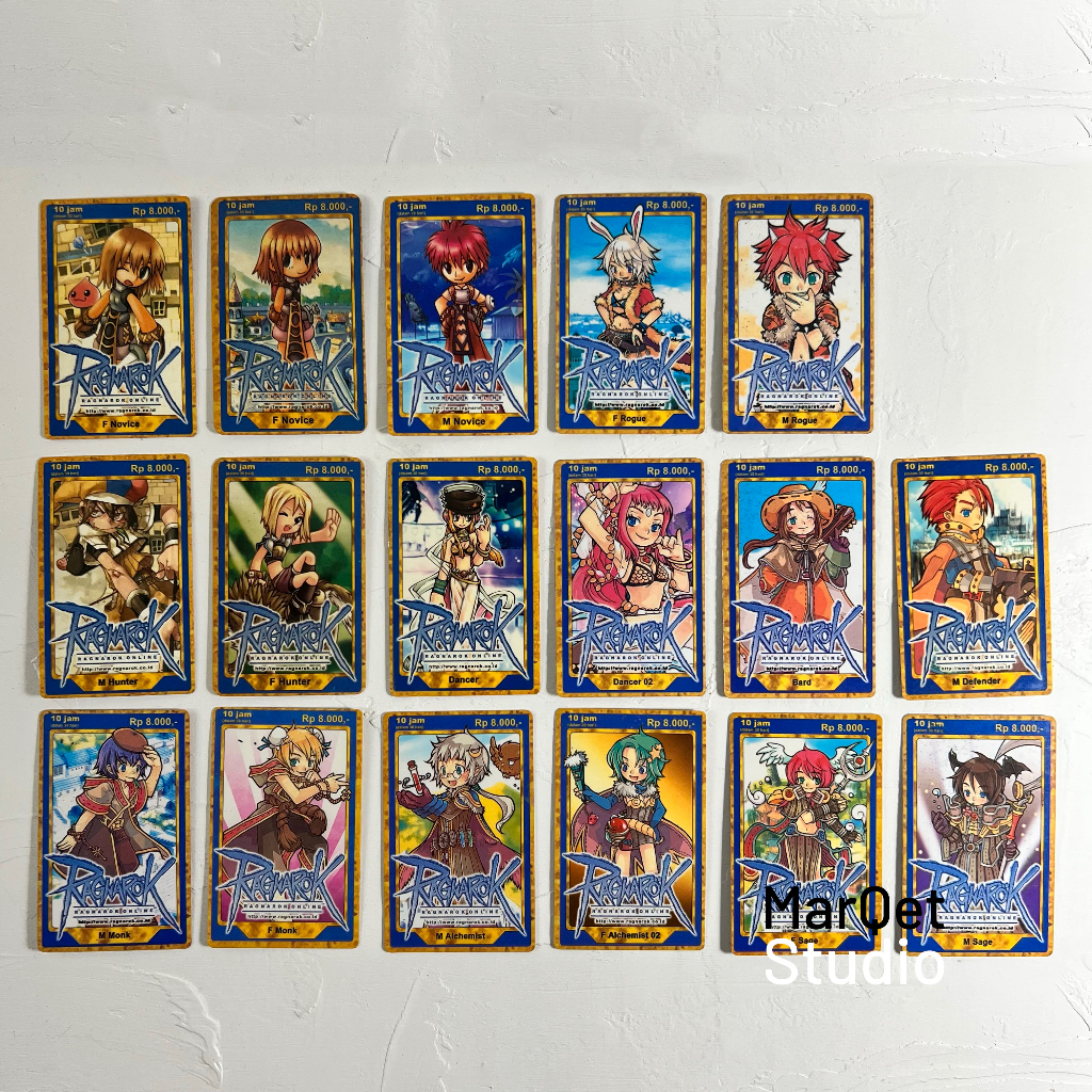 Voucer Game Ragnarok Online – Kartu Fisik Bekas untuk Koleksi Nostalgia – Character 2