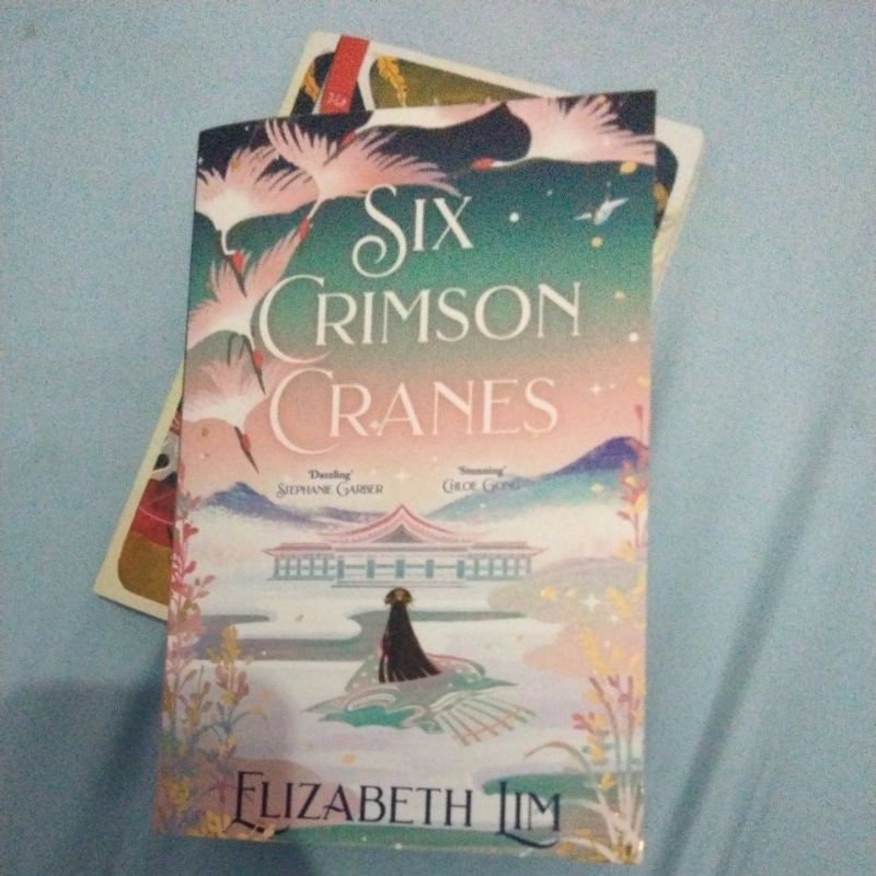 SIX CRIMSON CRANES PRELOVED