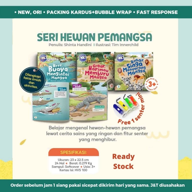 Seri Hewan Pemangsa Buku Senter Gema Insani Kids