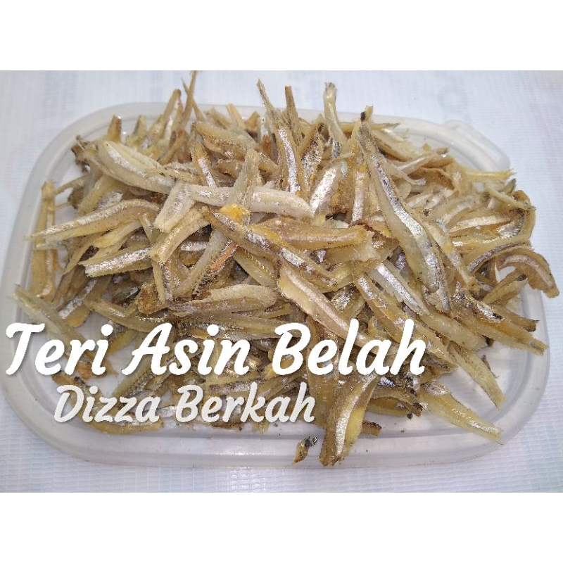 

TERI ASIN BELAH/TERI BELAH/150-250gr/Bagus/Fresh/Dizza Berkah