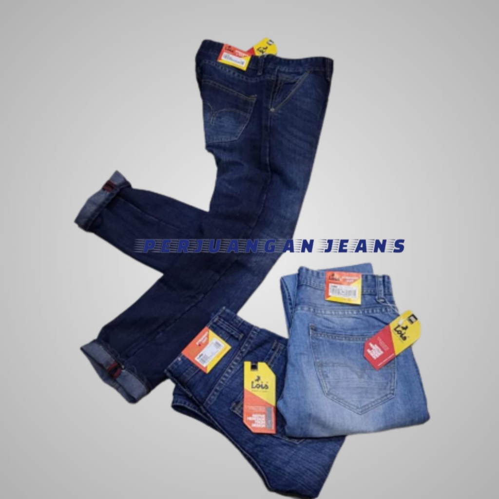 Celana Jeans Lois Original Pria jumbo 39-44 Panjang Terbaru - Jins Lois Cowok Asli 100% Premium