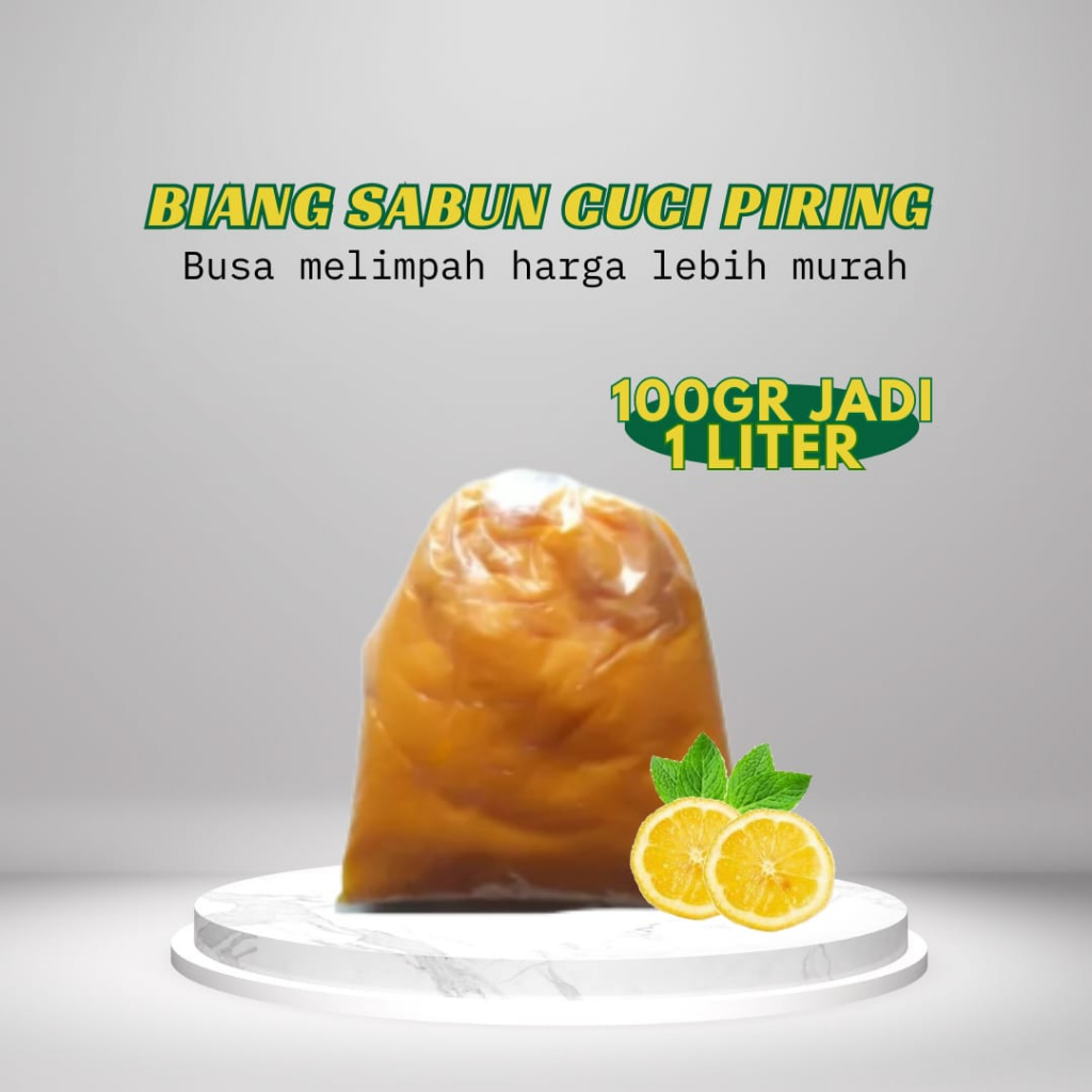 Sabun Cuci Piring 1 Liter Jeruk Nipis / Biang Sabun Cuci Piring 100gram / Bibit Sabun Pencuci piring