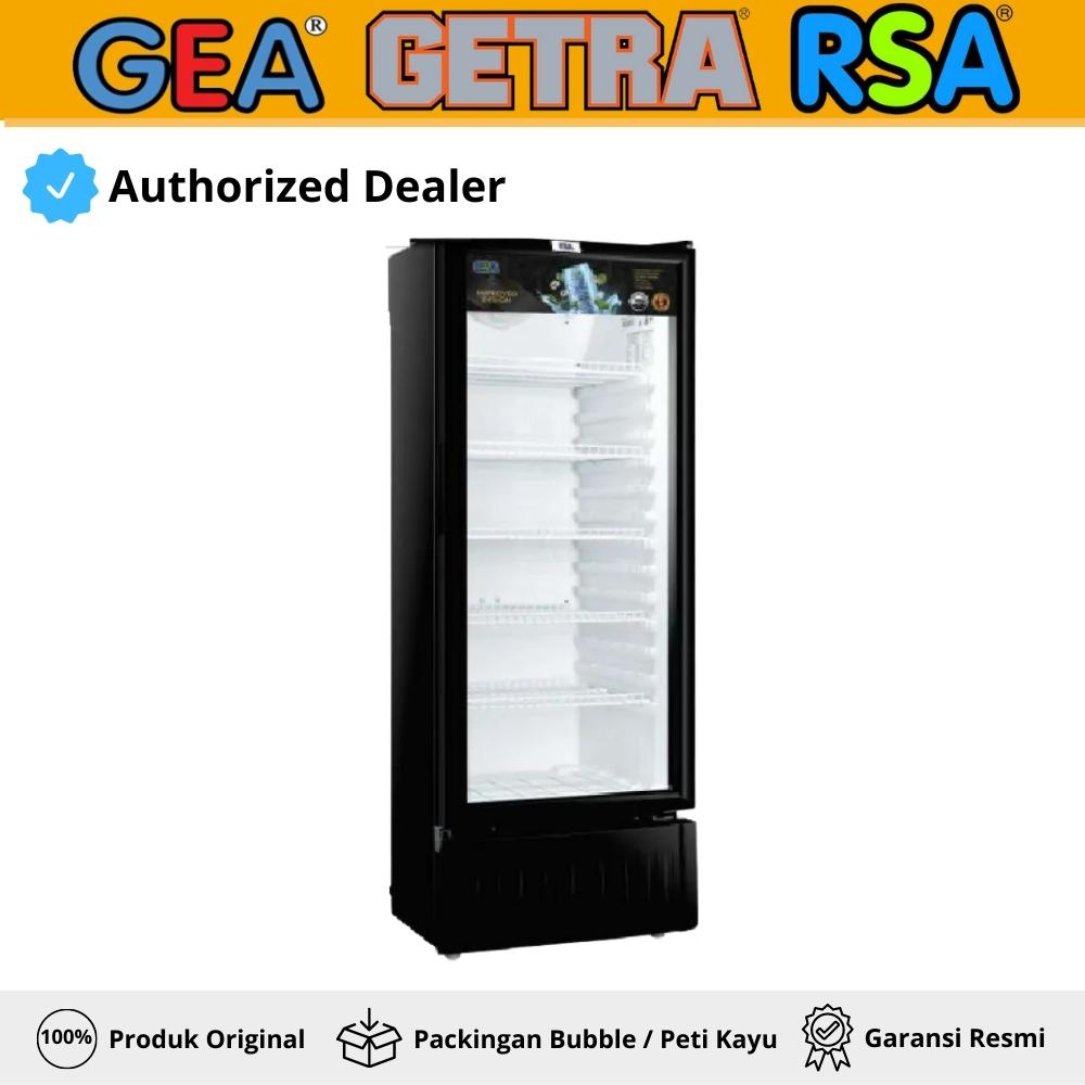 Display Cooler Rsa Agate-300.R Showcase Cooler Minuman 1 Pintu 5 Rak Garansi Resmi