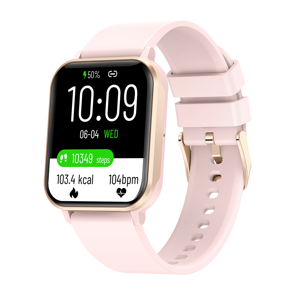 Skmei jam smartwatch pria wanita  bluetooth call jam tangan outdoor running IP68 waterproof hp  smart watch unik olahraga sport for android ios-Merah Jambu
