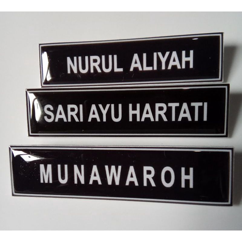 

Name tag akrilik resin