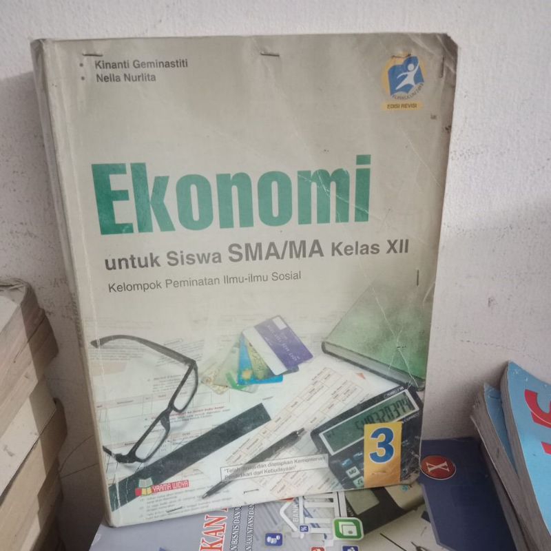 buku ekonomi SMA kelas 3-12 penerbit yrama widya