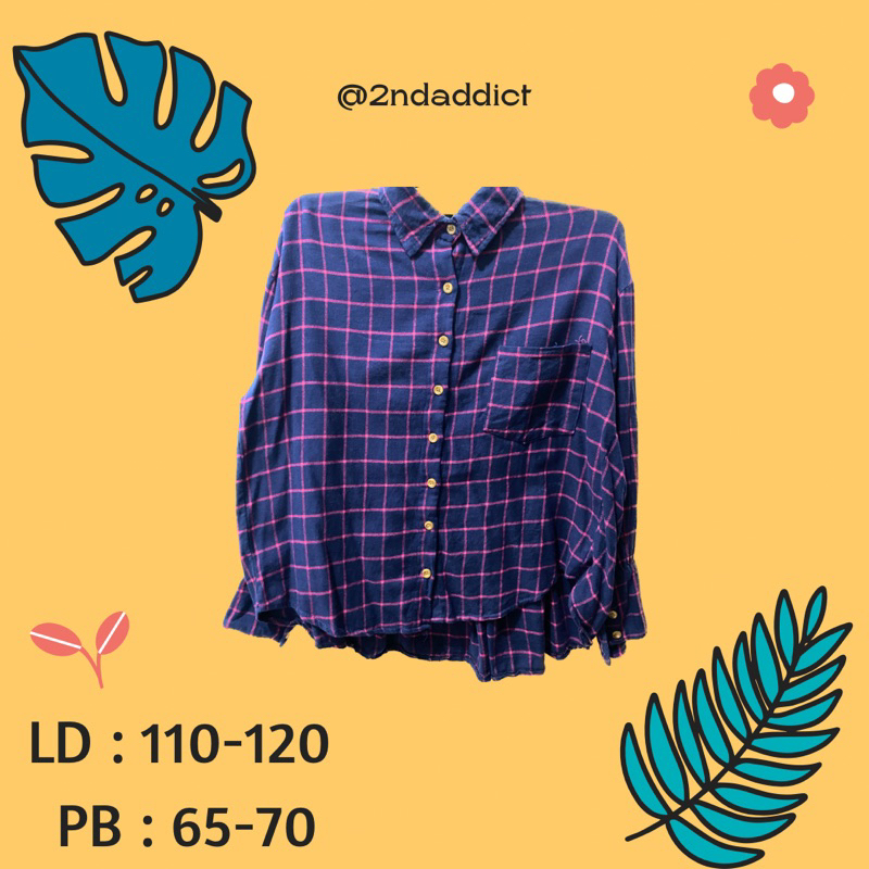 KEMEJA WANITA PRELOVED FLANEL