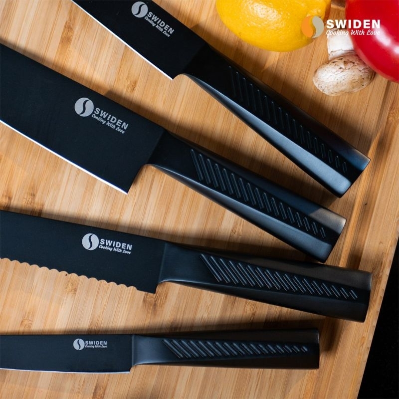 swiden knife set premium free pengasah
