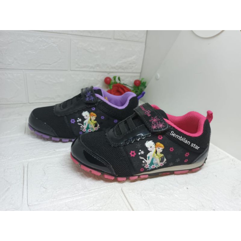 disney frozen flower-sepatu sekolah anak cewek original 100%