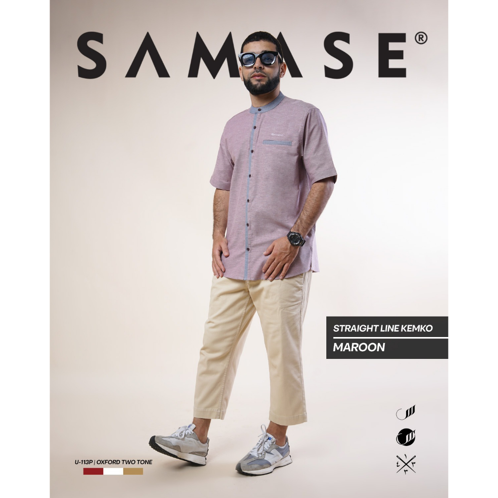 SAMASE Kemko Basic - Baju Kemeja Koko U113P