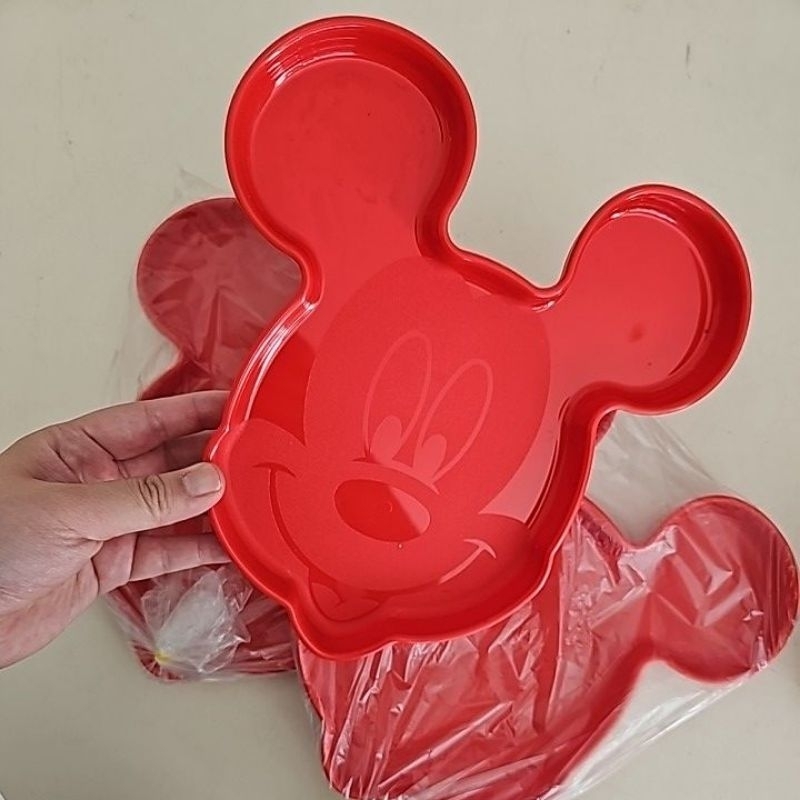 Mickey Lunch Plate 1pc Tupperware piring makan anak balita kepala miki disney ori