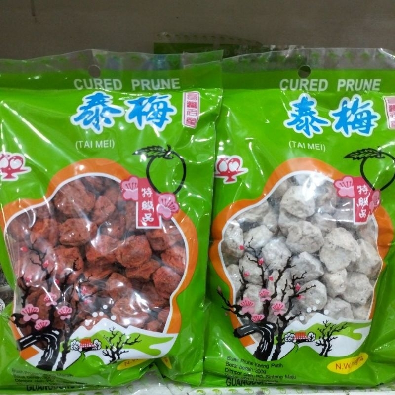 

Bai Guo Semboi Shun Tai Buah Prune Kering Cured Prune Tai Mei 300gr Impor China