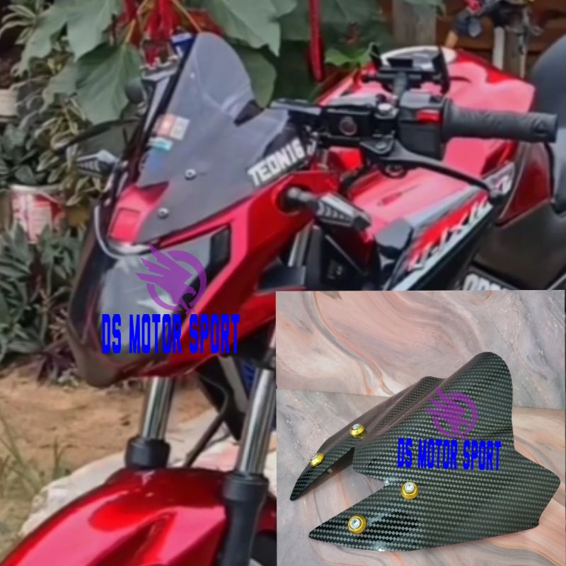 VISOR YAMAHA VIXION NEW NVA CARBON PLUS BAUD VISOR VIXION NEW ADVANCE 2015 2016 WINDSHIELD VIXION NE