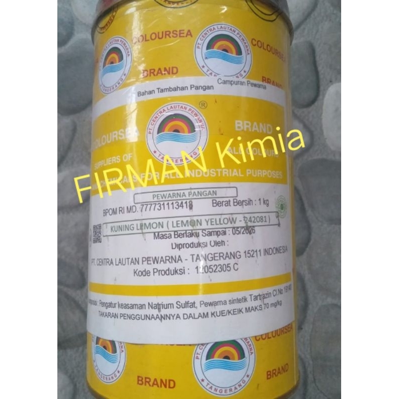 

Pewarna makanan berat 1 kg Lemon yellow-242081 coloursea