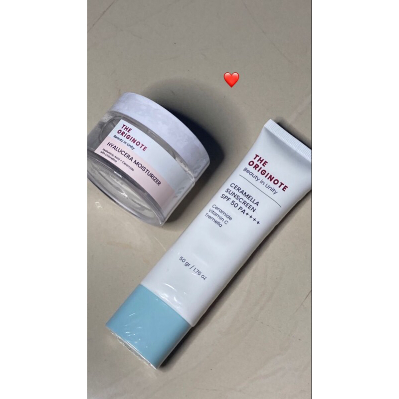 Bundle sun screen the originote + moisturizer hyaluronic acid  Originote 2pcs (Banda aceh)