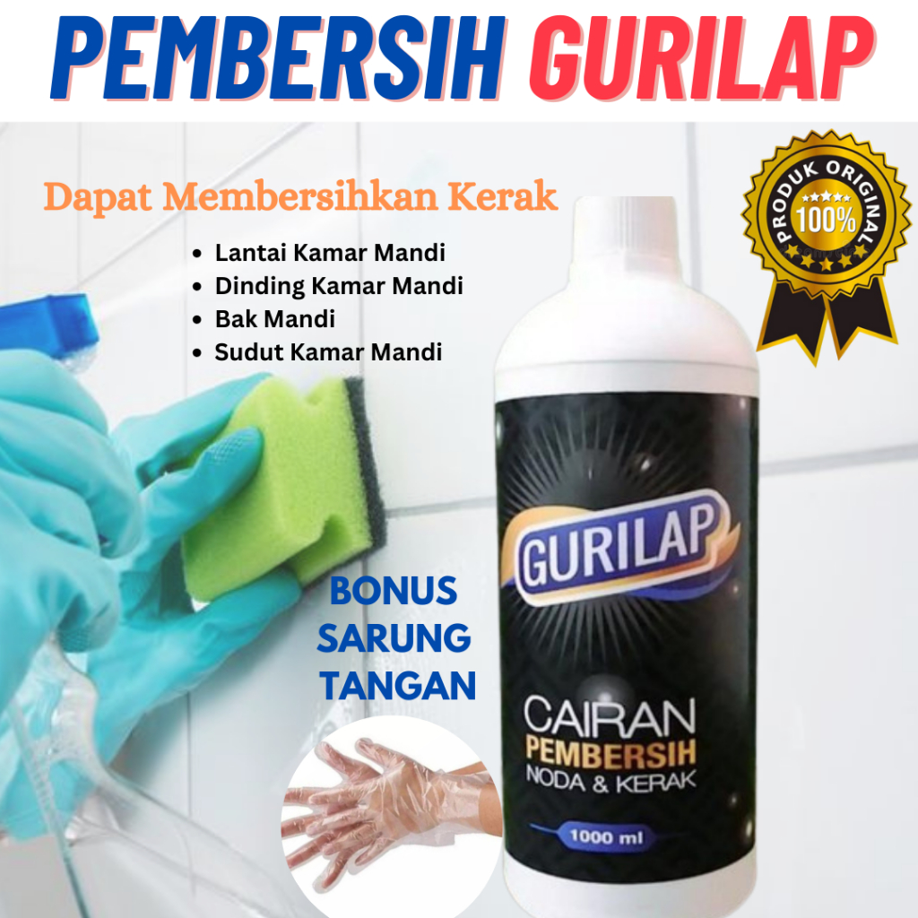 GURILAP Pembersih Kamar Mandi 100% Original Fast Cleaner Extra Ampuh dan Ajaib Penghilang Noda Keram
