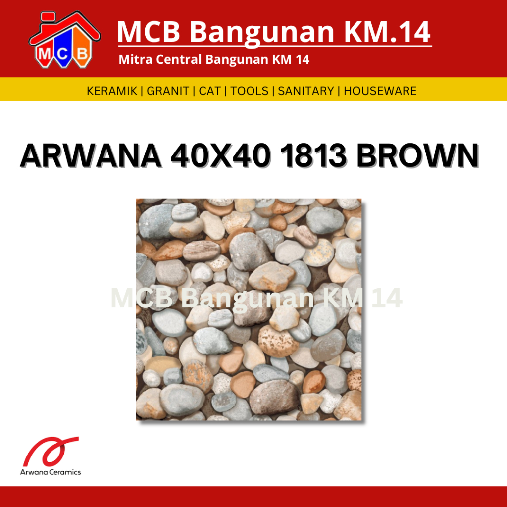 Keramik Arwana 40x40 1813 - Keramik lantai - Keramik Kasar - keramik ukuran 40x40 - Keramik motif batu