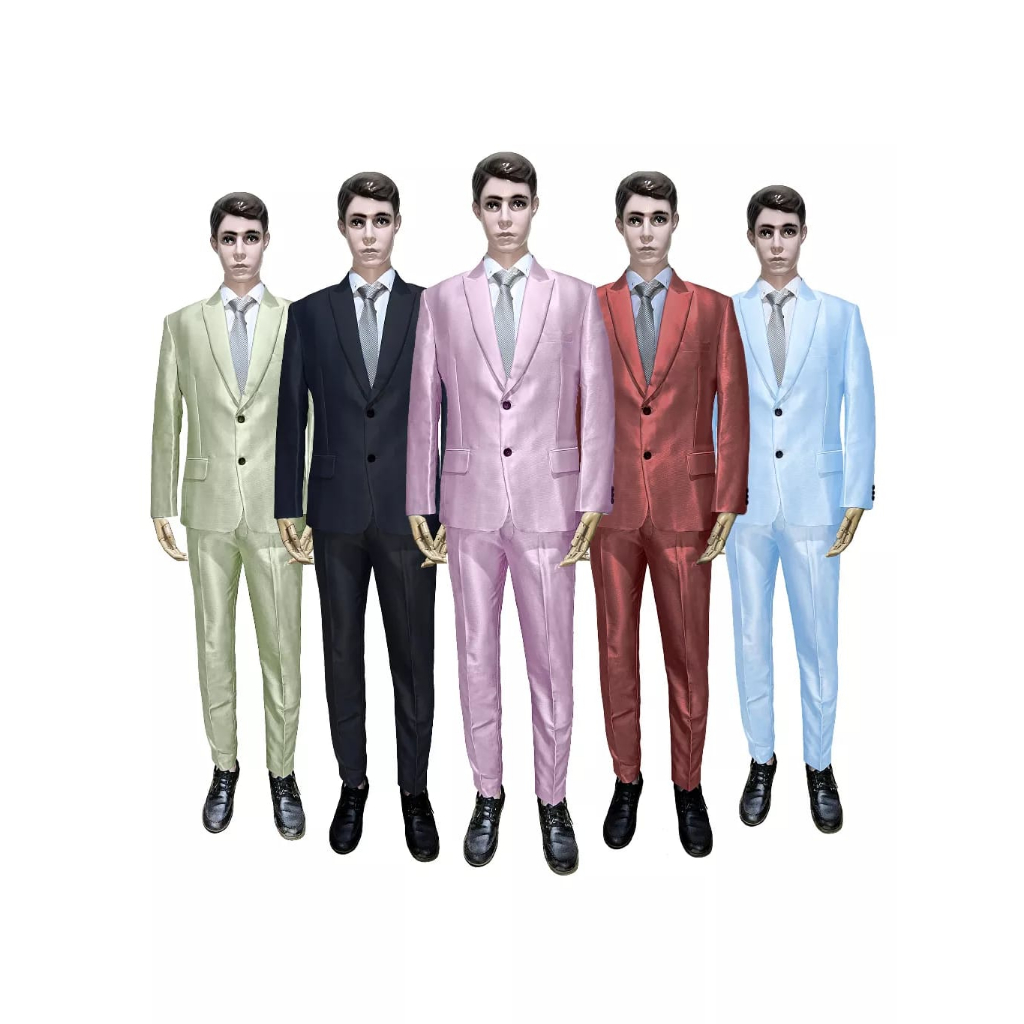 Setelan Jas Pengantin Polos Jas Dan Celana Warna Lilac Blue Frozen Baby Blue Hijau Sage Teracota Hit