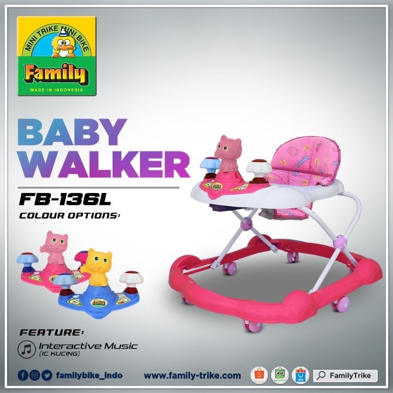 kereta bayi baby Walker family murah