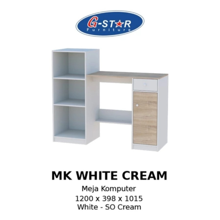 Meja Belajar Meja Komputer Rak Buku Meja Tulis Gstar