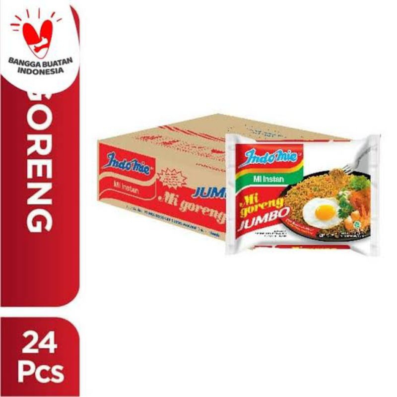 

Indomie goreng jumbo 129g/1 per karton