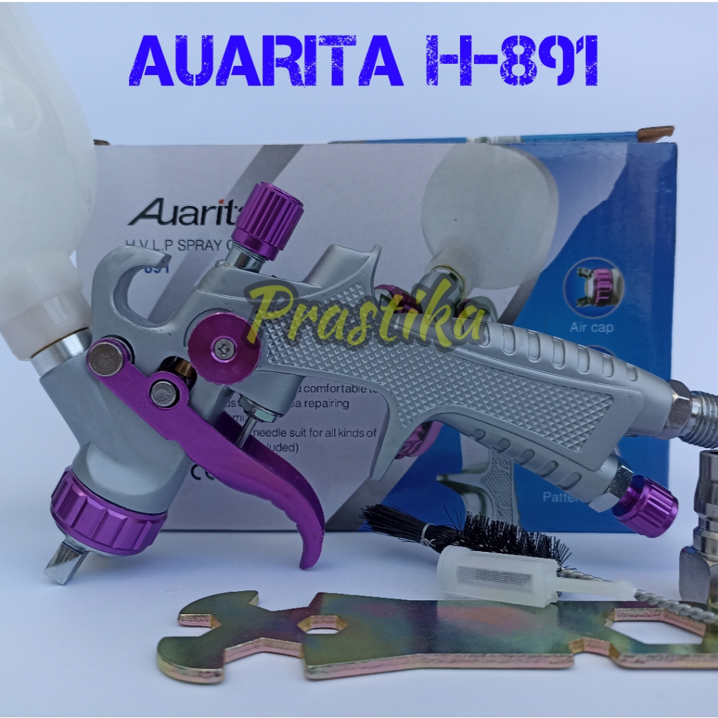 Spray Gun Auarita H891 HVLP 0.8/1.0/1.2mm Cup 250ml Original