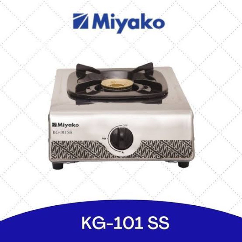 KOMPOR GAS STOVE 1 TUNGKU MIYAKO KG101SS / KG 101 SS 1 MATA STAINLESS