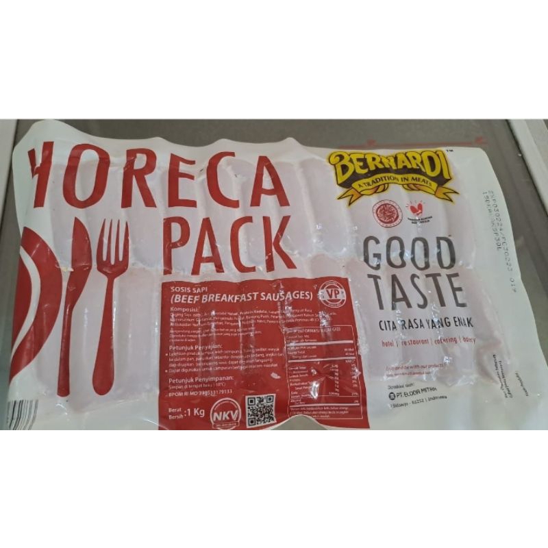 

Sosis sapi Bernadi horeca pack 500 gram