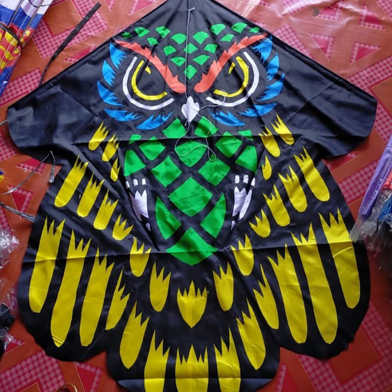 [PROMO] LAYANGAN KAIN PARASUT KARAKTER BURUNG HANTU UKURAN BESAR +-95 CM