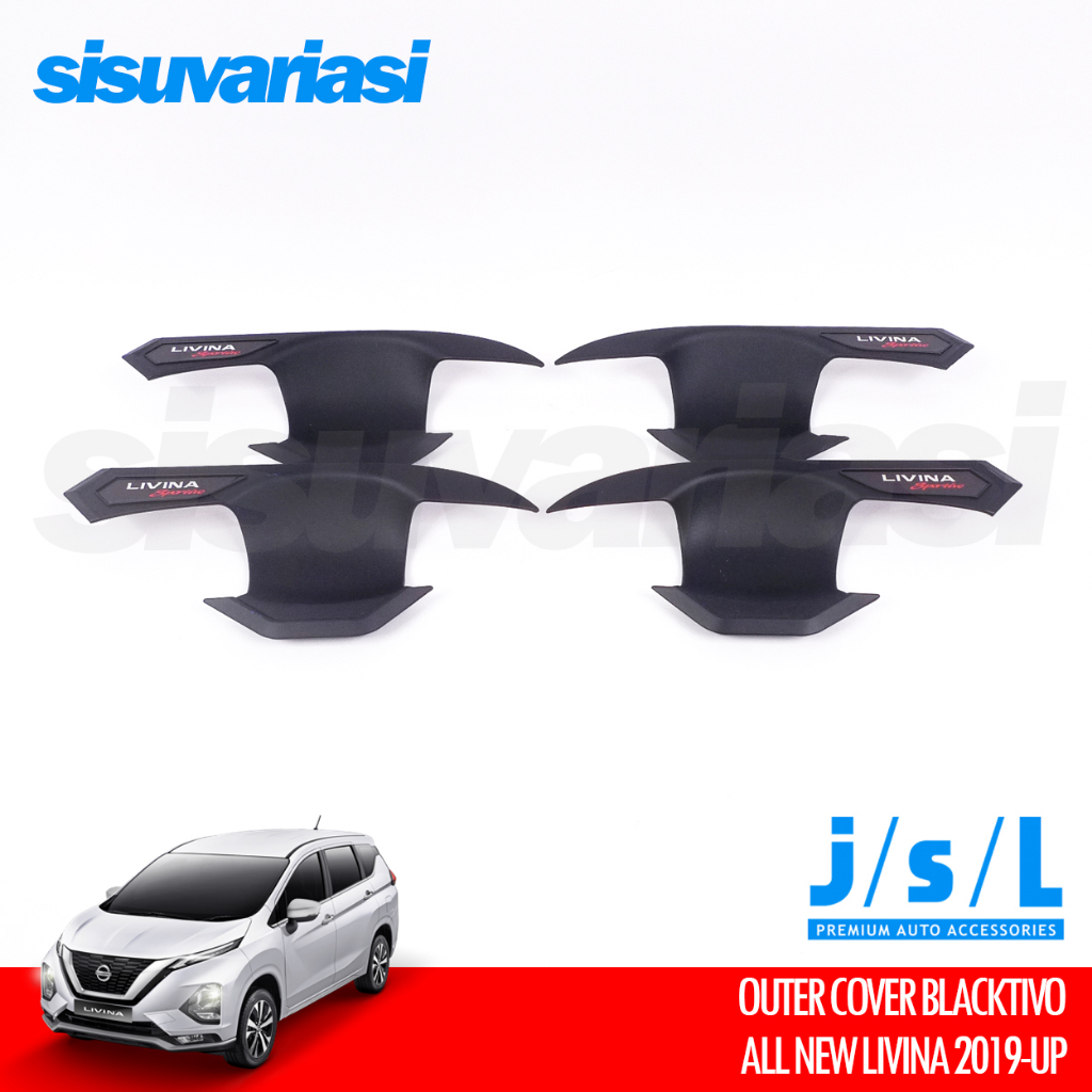 Nissan Livina 2019 2020 2021 2022 Aksesoris JSL Cover Outer Handle Activo Hitam