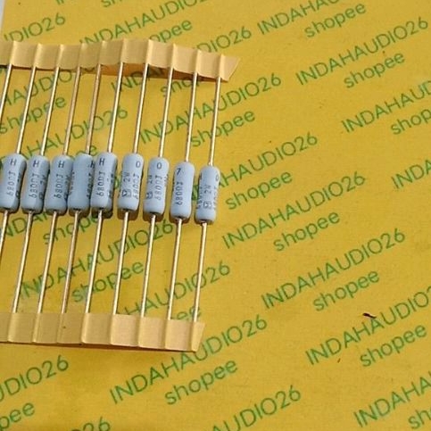 PANASONIC 680R 2W 5% kaki tembaga body kecil resistor 2watt 680 ohm japan