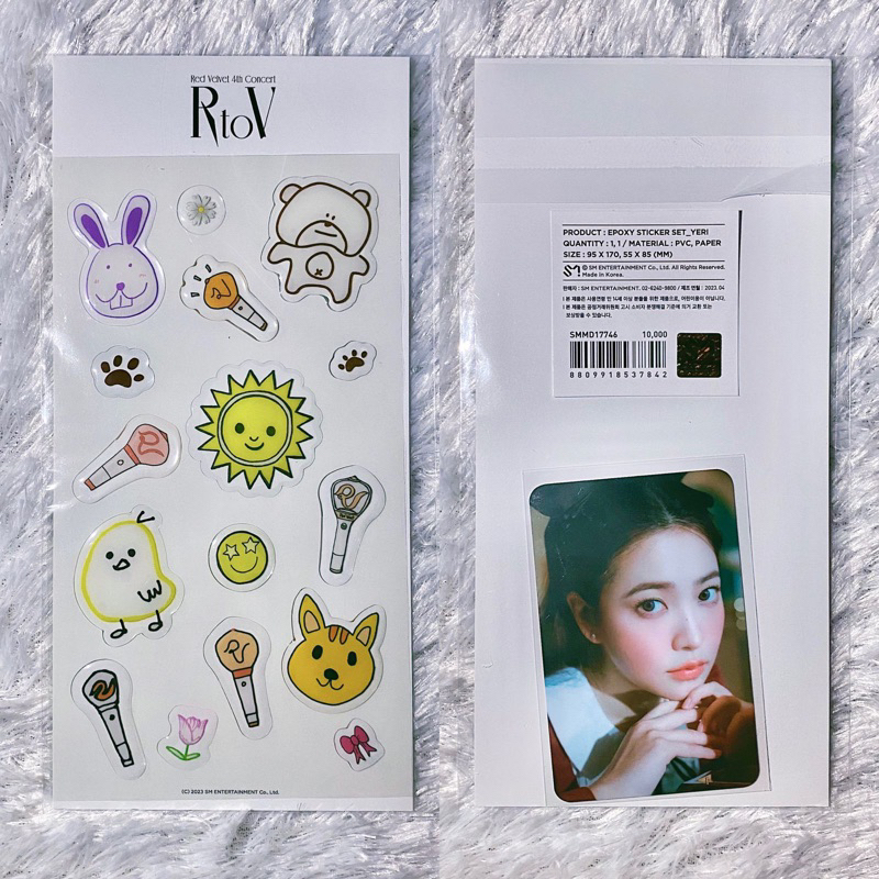 (READY) OFFICIAL MD YERI RED VELVET EPOXY STICKER R TO V