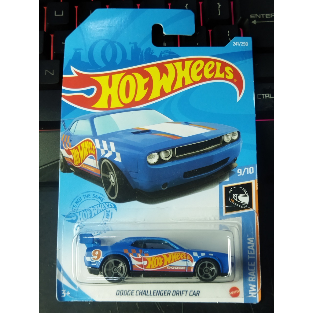 Hot Wheels Dodge Challenger Drift Car Blue