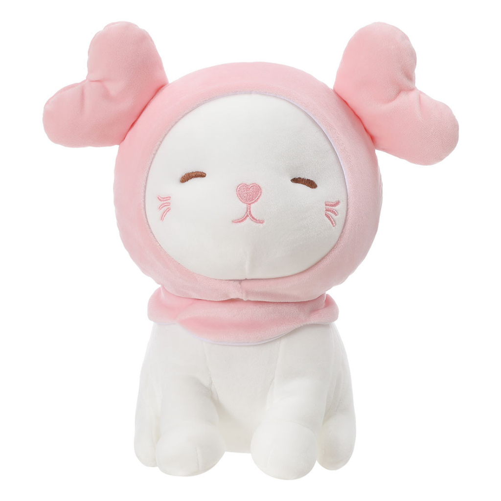 Boneka Lucu Kucing Boneka Lembut Mainan Mewah Kucing dengan Penutup Mata Kado Anak Plush Toy