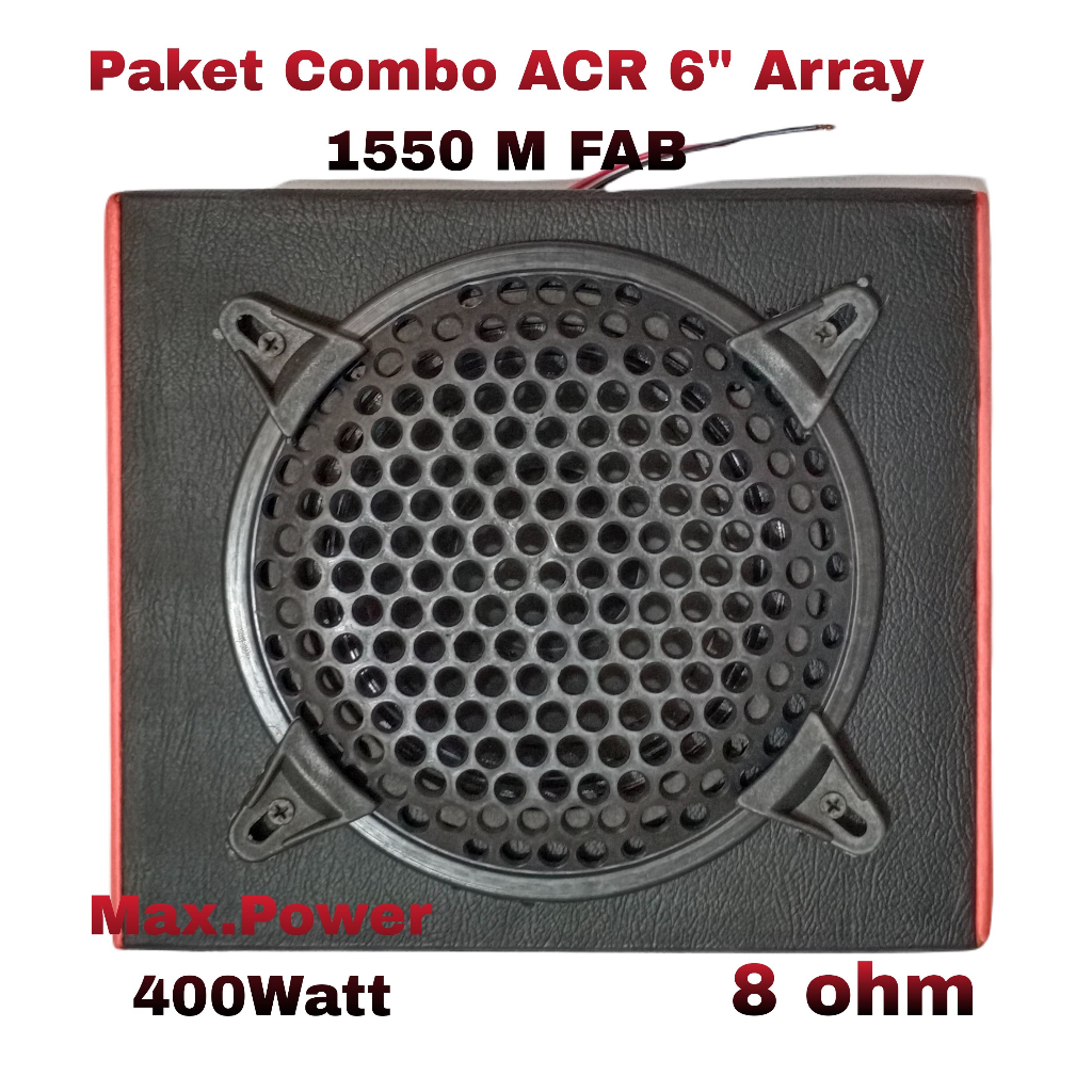 Paket Combo Speaker ACR 6inch Array 1550 M Fabulous Plus Box Mini Single Dan Tutup 6inch