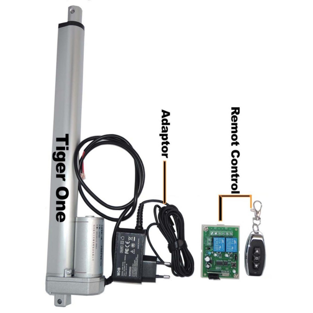 Kumau Aktuator, Actuator 12V Linear Aktuator, Linear Actuator 30cm 1000N