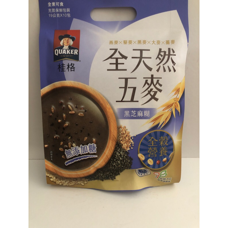 

Quaker Taiwan no sugar black sesame 7402