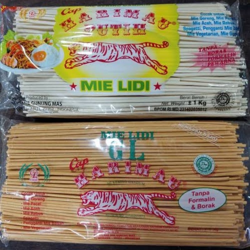 

Mie Lidi Medan GL cap Harimau / Mie Gomak / Mie Aceh / Mie Spageti