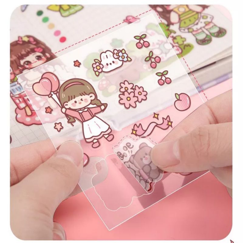 

1 Lembar Sticker Deco Aesthetic Case HP Waterproof Sticker Momo Kartun Waterproof