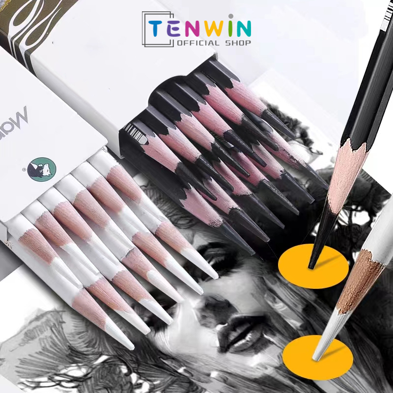 

Pensil Sketsa Arang / Charcoal Sketch / Shading Pencil Maries / Marie's C7300 (Hard / Neutral / Soft / Super Soft)-TENWIN