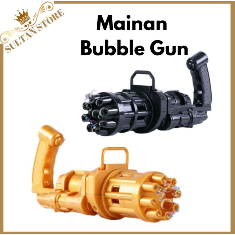 Bubble Gun Mainan Anak Buble gun Pistol Tembakan Gelembung Refill Bubble Sabun Liquid