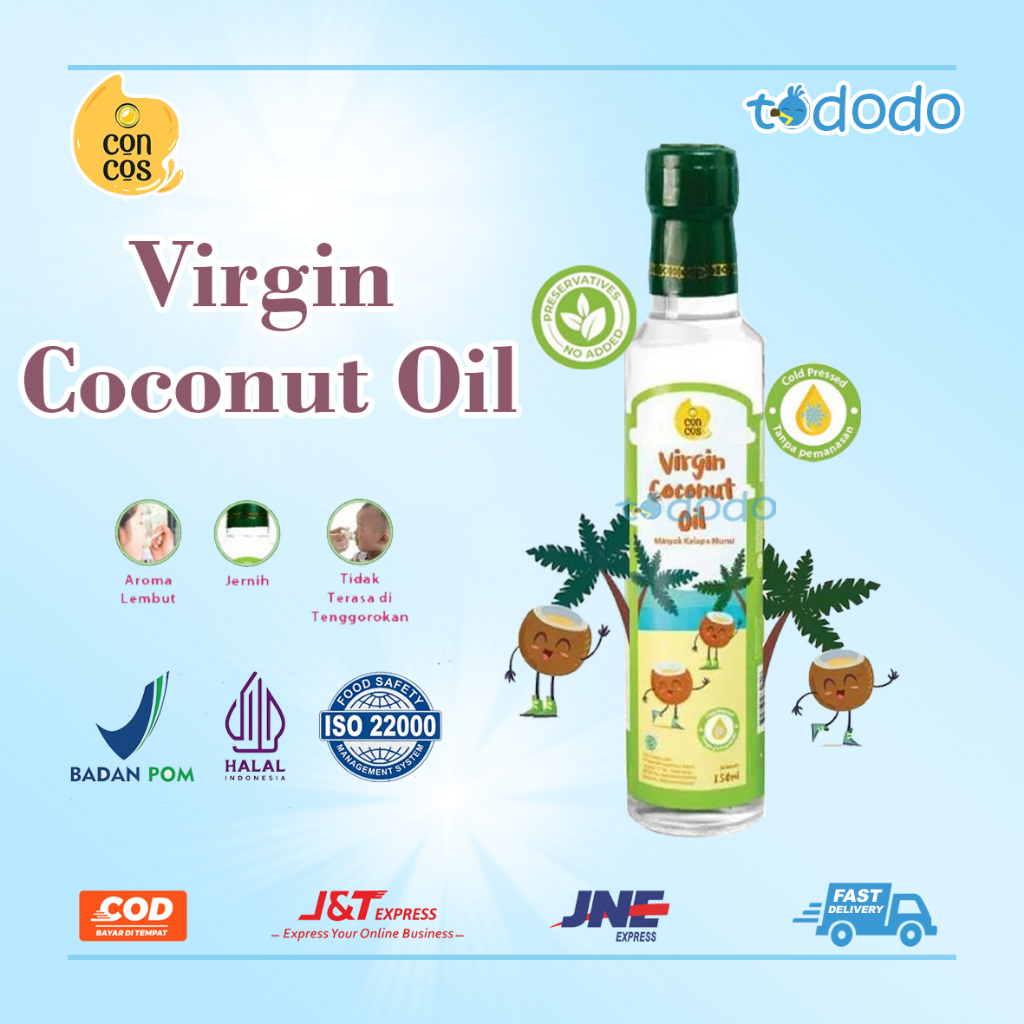 

Concos Virgin Coconut Oil Kids 250ml /VCO /Minyak Kelapa Murni